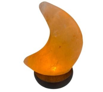 USB Moon Shaped Salt Lamp | Color Changing