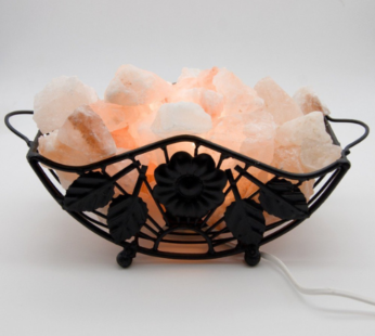 Iron Basket Salt Lamp (Fancy Design)