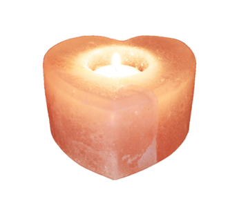 Himalayan Salt Heart Candle Holder