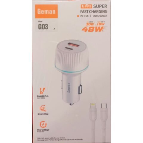 Aluminum Aly Car Charger USB and IPhone port