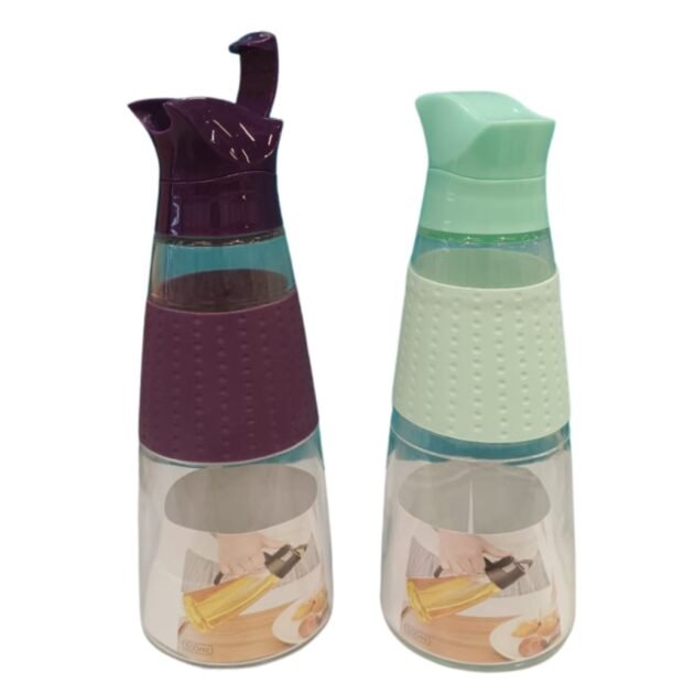 2 pc Oil Bottle for Kitchen use glass material