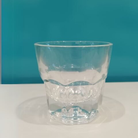 2pc Medium size Glass for Daily Drink and Reusable