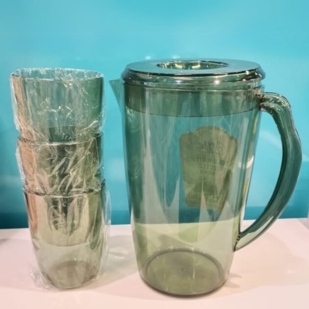 Cold Water Jug(Container) with 3 glass for Routine Use