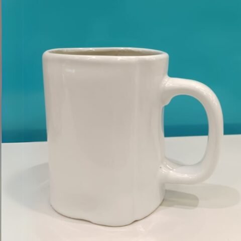 2 Pc Beautiful Plain Mug for Routine Usage