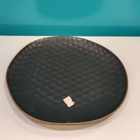 Black Plate for Food Serving