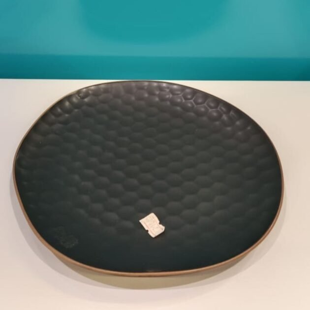 Black Plate for Food Serving