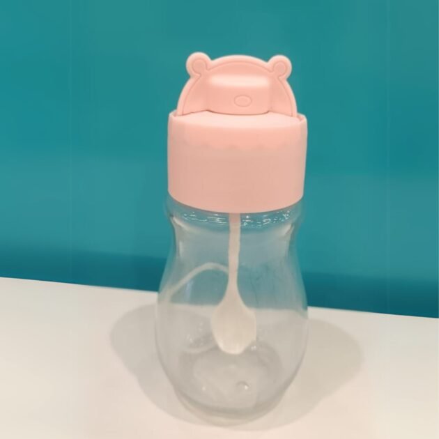 Kids jar for food with spoon