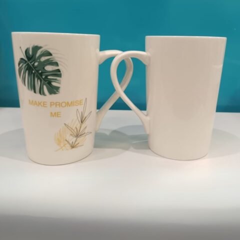 2 Pc Beautiful Printed Mug