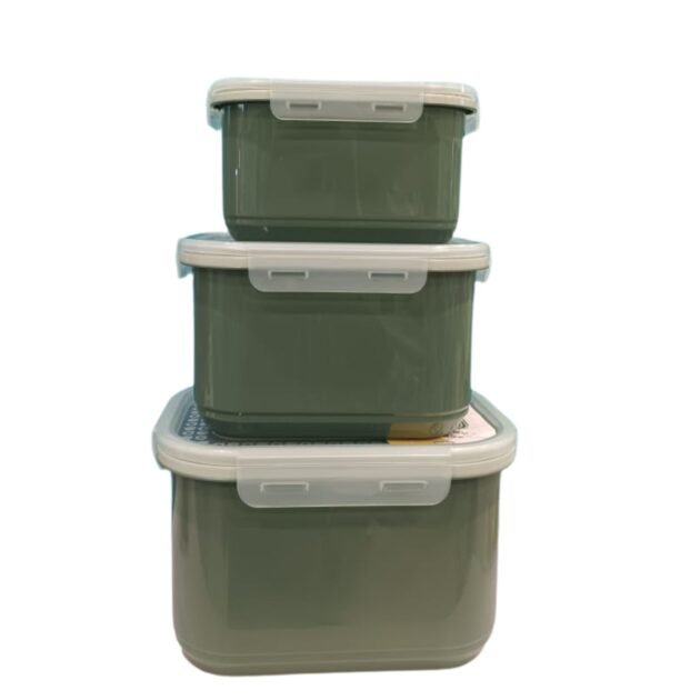 3 piece Plastic box for food and spices