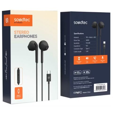 Stereo Earphones with ANC Cancelation and C Type Cable handfree