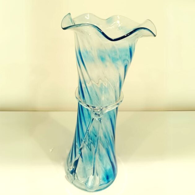 Large Ocean color Glass Vase ديكور المنزل