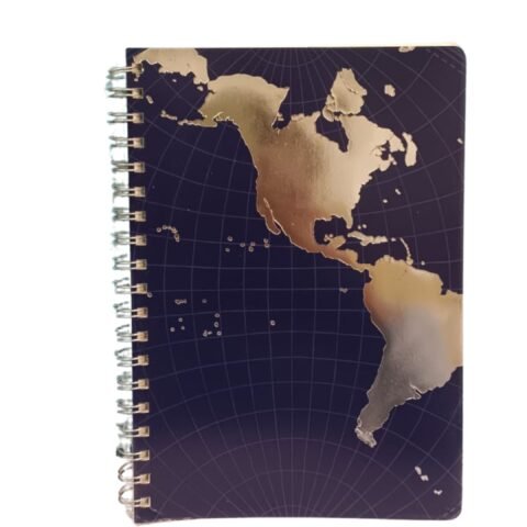 World Map style Notebook