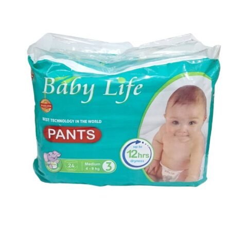 Baby life Premium Comfort Baby Diapers 24 Packs Size. 3