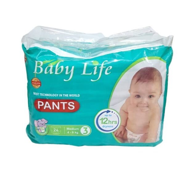Baby life Premium Comfort Baby Diapers 24 Packs Size. 3