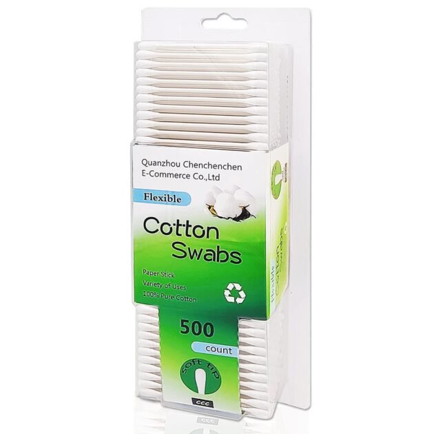 Natural Paper Cotton Swabs