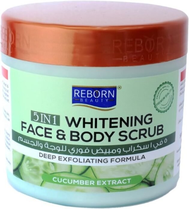 Reborn Beauty 5 in 1 Whitening Face and Beauty Scrub