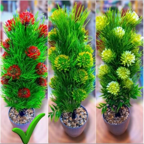 Red Indoor Artificial Flowers for Home Décor C202