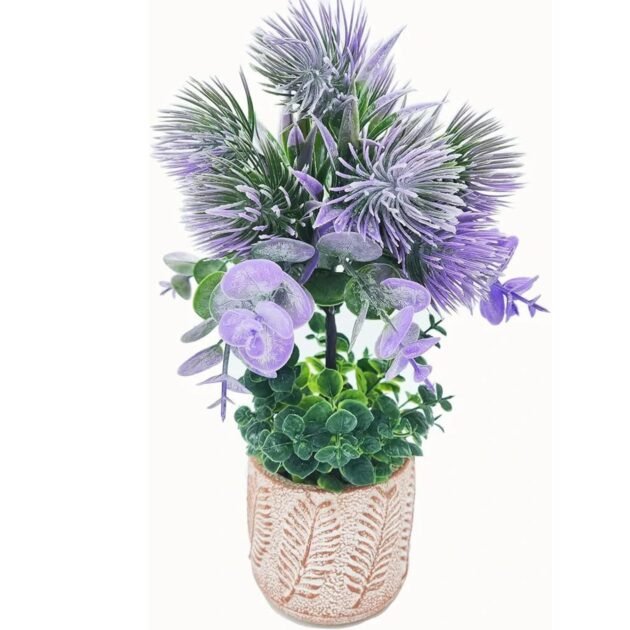 Purple Indoor Artificial Flowers for Home Décor C201