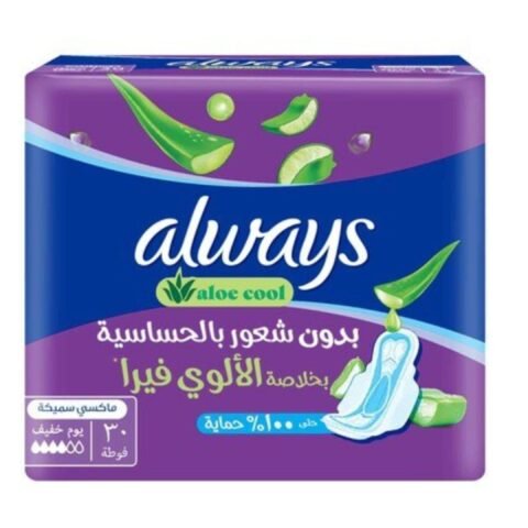 Always Aloe Cool Pads for Light 30 packs