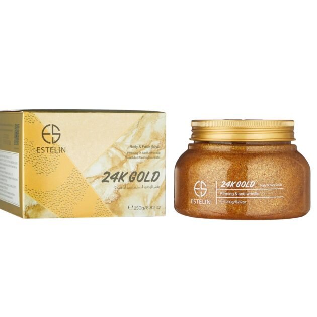 24K gold Body and Face Scrub Firming and Anti Wrinkle