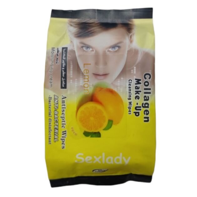 set of 2 Collagen Make Up Cleansing Wipes